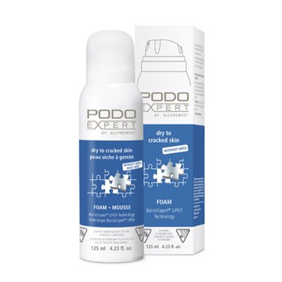 Mousse PodoExpert (bleu) peau Xsèche sans urée 125ml